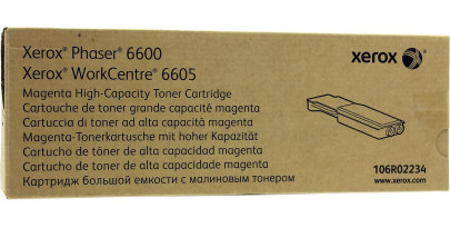 106R02234 Xerox оригинальный пурпурный тонер-картридж для Xerox Phaser 6600/Xerox WorkCentre 6605 (6 000 стр.)