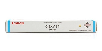 Canon C-EXV34 C / 3783B002 оригинальный голубой тонер-картридж для Canon ImageRunner Advance C2020/Canon ImageRunner Advance C2025 (19 000 стр.)