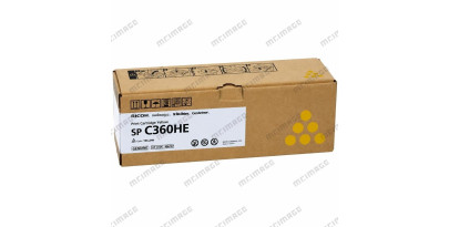 408187 / SPC360HE Ricoh оригинальный желтый тонер-картридж для Ricoh Aficio SP C360/ C361 (6 000стр)