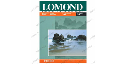 200 Бумага LOMOND A4 INC JET 200 г/ м2 50 л. матоввая двухсторон. [0102033]