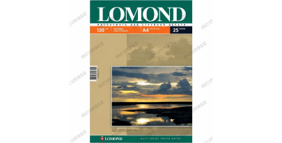 120 Бумага LOMOND A4 INC JET 120 г/ м2 25 л. матовая односторонняя [0102030]