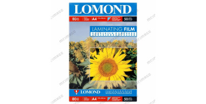Lomond глянцевая пленка для ламинирования формат А4 (218х305мм),  80 мкм. 50 пакетов. [1302141]